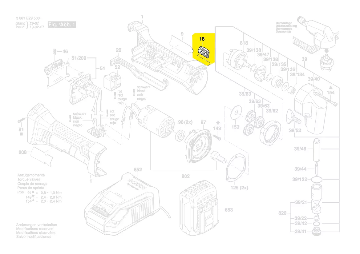 Curseur commande interrupteur réf. 1 602 025 071 Bosch